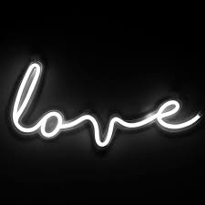 Love Led Wall Sign Black And White Picture Wall Black Aesthetic Wallpaper Black And White Aesthetic