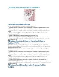 Calameo Metodos Peps Ueps Y Promedio Ponderado
