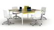 Haworth Hoop Table with Tilt Stool CollaborativeConference