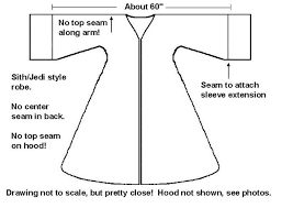 Jedi Robe Pattern Jedi Robe Robe Pattern