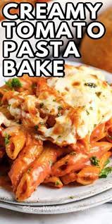 This Pasta Bake Is A Quick And Easy Option For Dinner Serve With A Salad And Garlic Bread For A P Cheesy Pasta Recipes Easy Pasta Recipes Creamy Pasta Recipes