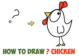 How to draw a rooster step 1. How To Draw A Cartoon Chicken Rooster From And Shapes Easy Step By Step Drawing Tutorial For Kids How To Draw Step By Step Drawing Tutorials