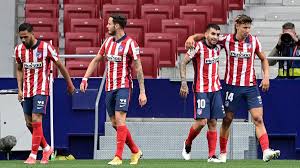 However, lionel messi equalised with an emphatic finish with his weak foot. Atletico Madrid 2 0 Huesca Diego Simeone S Side Leapfrog Real Madrid At Top Of Liga Table Eurosport
