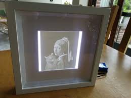 Lithophane With Ikea Ribba Frame And Led Lighting Ikea Ribba Frames Ribba Frame Frame