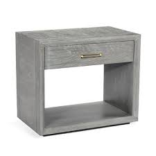 White oak featuring a large storage drawer on wood slides. Interlude Sutton 1 Drawer Nightstand Wayfair In 2020 Drawer Nightstand Bedside Chest Nightstand