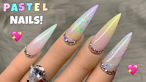 Pastel nail designs add elegance and style to your nails like no other nail art. Pastel Nails Acrylic Nails Nail Sugar Makeup Baking