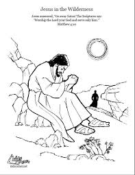 Mighty grace bible coloring sheets bibles growing kids in grace jesus tempted in the wilderness. Jesus In The Wilderness Coloring Page Script And Bible Story Http Kidscorner Reframem Sunday School Coloring Pages Jesus Coloring Pages Sunday School Kids