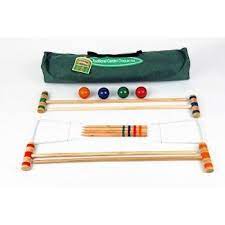 Junior Croquet Is The Perfect Game To Play In The Garden On A Summer Evening This Set Includes 9 Hoops 4 Col Croquet Popular Kids Toys Most Popular Kids Toys