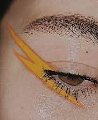 Lightnin Eyeshadow Look On Eye Bold Eye Makeup Yellow Makeup Orange Makeup