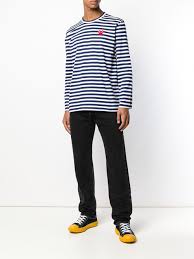 Play T Sihrt Man Blue In Cotton Comme Des Garcons Play D 2