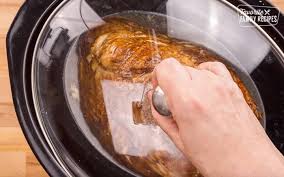 Boneless, spiral sliced ham cooks in an easy 4 ingredient brown sugar & honey glaze. Slow Cooker Ham With Maple And Brown Sugar Favorite Family Recipes