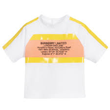 white yellow cotton t shirt