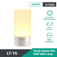 1 x ac adapter ( uk 3 pin plug ). Aukey Lt T6 Touch Sensor 256 Rgb Table Lamp Shopee Malaysia