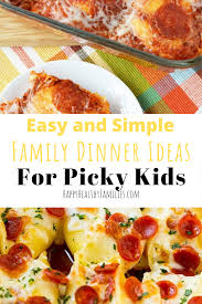 13 healthy, easy lunch ideas for kids. Happy Healthy Families Easy Dinner Ideas For Kids And The Rest Of The Family