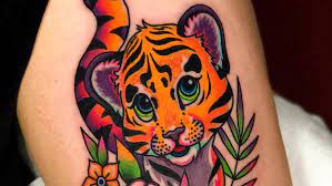 Lisa frank tiger coloring pages. 20 Lisa Frank Tattoos Full Of Rainbows Animal Print Cafemom Com
