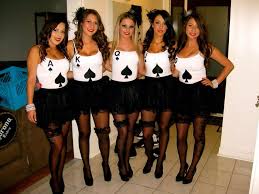 Black And White Best Friend Halloween Costumes Group Halloween Costume Girls Diy Royal Flush Cards Pokerhand Fasching Kostume Damen Kostum Damen Ideen Kostume Damen