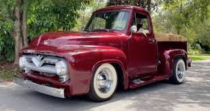 Image result for Light Red 1955 Truck