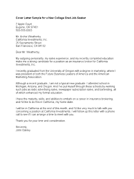 How to write a job application letter for fresh graduate? Cover Letter Sample For A New College Grad Job Human Resources Bookkeeping