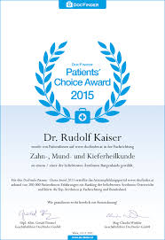 Tapferkeitsurkunde für zahnbehandlung mit praxisstempel sofort.lustige urkunden für kinder zum ausdrucken für privat, kitas, kindergärten, schulen und zahnärzte als download hier. Docfinder At Patient S Choice Award 2018 Zahnkaiser