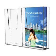 Countertop or wall mount unit. Wall Mount Brochure Holder 4 W X 6 H 2 Pocket Displays Market