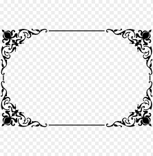 Download black border transparent background and use any clip art,coloring,png graphics in your website, document or presentation. Decorative Border Png Clipart Frame Border Design Png Image With Transparent Background Toppng