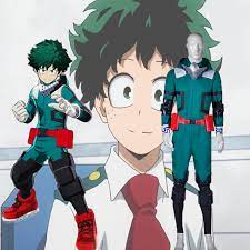 My brother wanted a green among us guy with headphones so here by lamtps. Hero Academia Hero Akademia Izuku Midoriya Cosplay Costume Boku No Deku Costume Version Ii For Halloween Fans Party Performance Anime Costumes Aliexpress