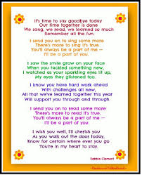 Goodbye Ideas Graduation Poems Kindergarten Graduation Letter To Students