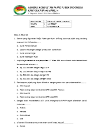 Soal Ujian Dinas Tingkat 1 2016 Pdf Soal Baru