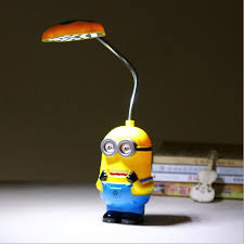 Skv Kids Minions Folding Desk Lamps Student Led Eyeshield Book Light Children Despicable Me Table Lamps Light Magnifier Lamp Light Pocket Lamplight Desk Lamp Aliexpress