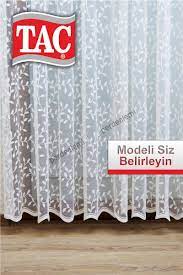 Tac Tul Perde Ekru Pileli Ve Kruvaze 88147236 Perde Tasarim Tac