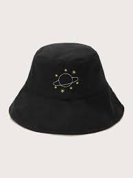 Planet Embroidery Bucket Hatcheck Out This Planet Embroidery Bucket Hat On Romwe And Explore More To Meet Your Fashion N In 2020 Bucket Hat Fashion Hats Hat Embroidery