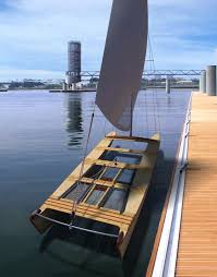 Patin A Vela Borja Salanova Boat Design Boat Building Catamaran