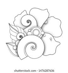 Heart coloring pages printable for kids, spiral coloring page, simple coloring pages for grown ups, digital download, instant download. 3d Coloring Illustrations Stock Photo And Image Collection By Irinakrivoruchko Shutterstock