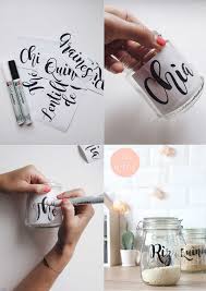 Diy Storage Jar Customize A Glass Jar Diy Bocaux En Verre Customiser Bocaux Pot Mason Diy Bocaux En Verre