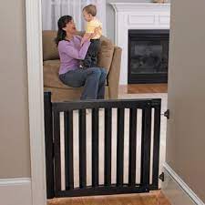 Costco Espresso Wood Swing Gate Wood Swing Baby Gate Gates For Sale