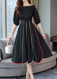Pin By Ans On Clothing And Style Elegant Dresses Fashion Dresses Black Dress With Sleeves