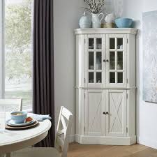 This hutch and buffet offers you plenty of space for all your fine dining accessories from napkin rings to serving platters. Add Cottage Charm To Your Dining Room Corner Hutches The Wicker House