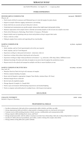 sample coordinator resume sample