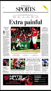 Washington post columnist norman chad penned an article entitled the pandemic has reminded us: Rachel Nichols Ø¹Ù„Ù‰ ØªÙˆÙŠØªØ± Front Page Of The Washington Post Sports Section Today Via Mattvita Extra Painful Http T Co Sjt8rh3lon