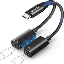 Dual USB-C Splitter for Audio and Fast Charging