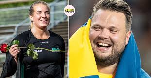 Fanny Roos kärlekshälsning till Daniel Ståhl efter guldet • Friidrotts-VM