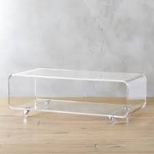 Made from acrylic or glass, the transparent material makes even the smallest spaces feel more open. Shop Peekaboo Acrylic Media Console New Transparent Media Console Floats In The Room Without Taking Up Per Acrylic Coffee Table Coffee Table Acrylic Furniture