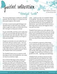 Guided Relaxation Script The Thankful Turtle Guided Meditation Scripts Guided Relaxation Meditation Scripts