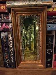 My First Attempt At A Warhammery Themed Book Nook Booknooks In 2020 Bookshelf Art Book Nooks Book Themes