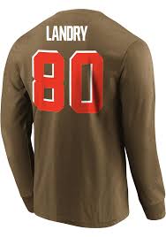 Jarvis Landry Cleveland Browns Brown Eligible Receiver Long Sleeve Player T  Shirt