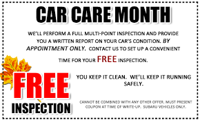 Check spelling or type a new query. Subaru Vehicle Inspection Service Special Nate Wade Subaru