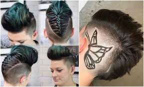 Iro Stylen Lange Haare Geflochten Hinterkopf Irokesenschnitt Haar Styling Flechten Lange Haare