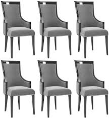 ( 4.3 ) out of 5 stars 13 ratings , based on 13 reviews current price $189.24 $ 189. Casa Padrino Luxury Art Deco Dining Chair Set Gray Black Silver 50 X 50 X H 110 Cm Noble Kitchen Chairs Set Of 6 Art Deco Dining Room Furniture