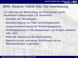 Institut Fur Immobilien Bauen Und Wohnen Wien Leistbares Wohnen Studienprasentation Opap 10 Sitzung Institut Fur Immobilien Ppt Herunterladen Ä., in dem/der man wohnt (1), nicht besitzen, sondern nur. slideplayer org