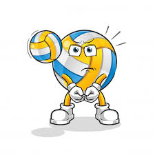 Servizio Di Pallavolo Di Personaggi Dei Cartoni Animati Personaggi Cartoni Animati Pallavolo